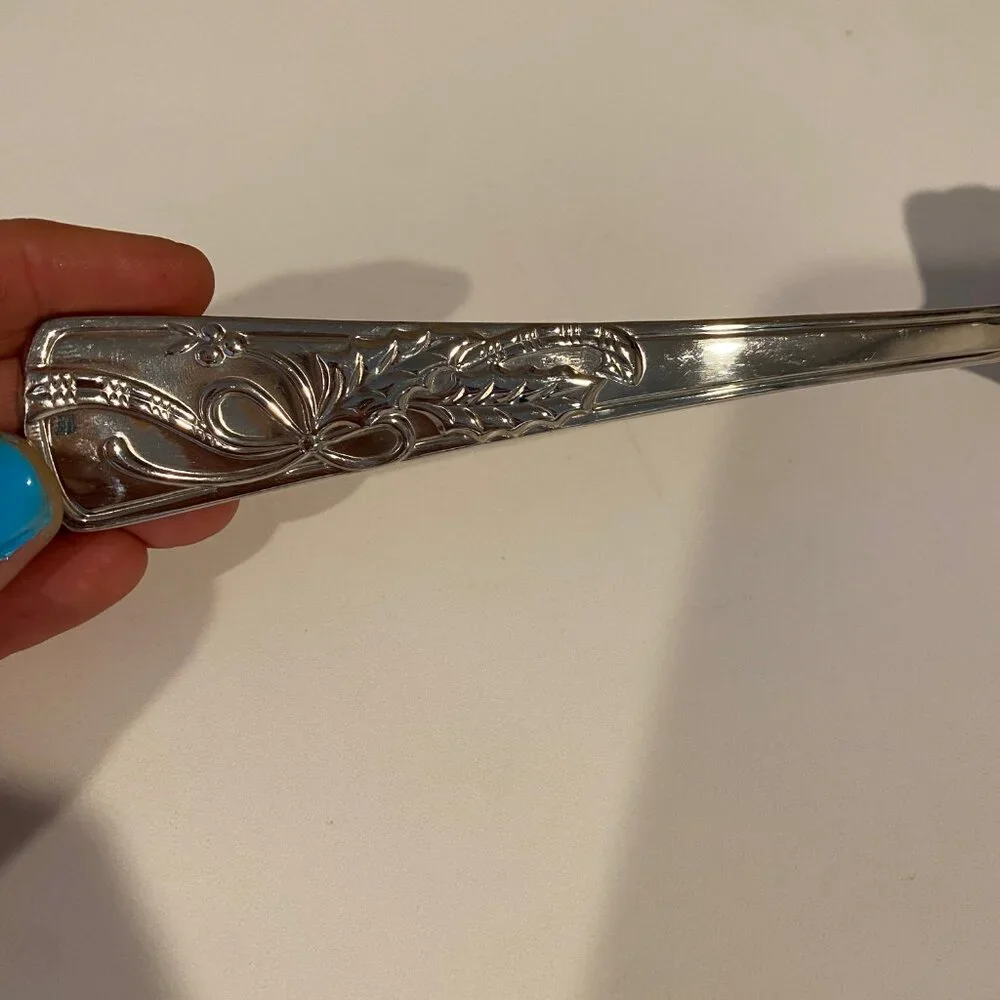Lenox Ornate Porcelain & Stainless Steel Wedding Cake Server / Pie Server